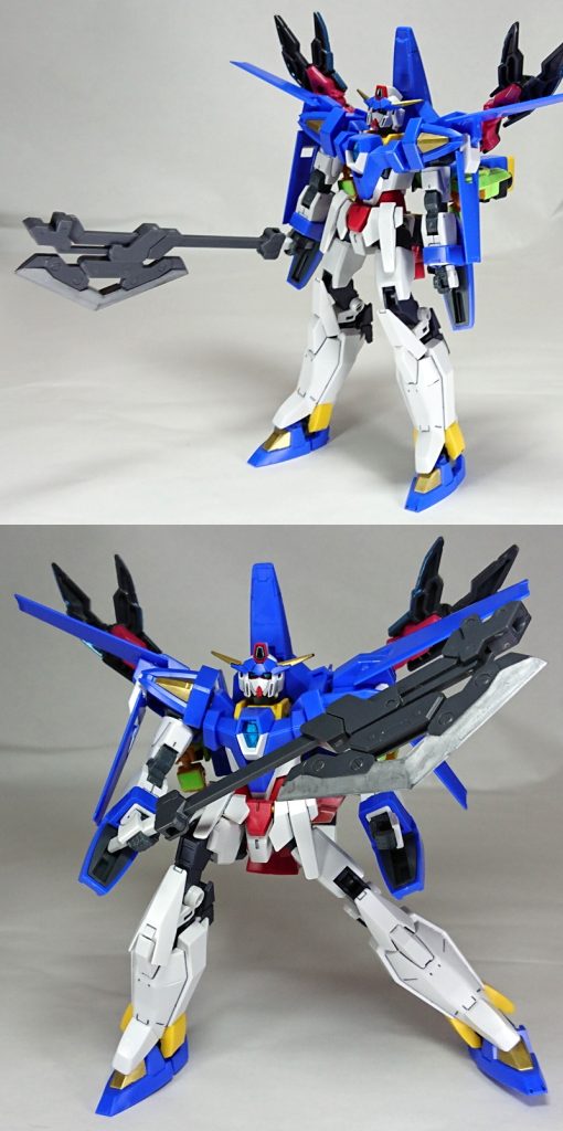 追加武装の巨大物理斧。おそらくビーム系への対策をしている相手向け。