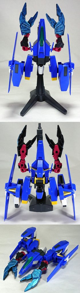 カニっぽい戦闘機。AGE３のコアファイターに色々足した結果、かなり大型に。