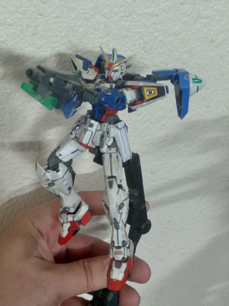 After taking down a custom 00 seven sword gunpla, the drives and sword blaster hepled to become the Geminass 00