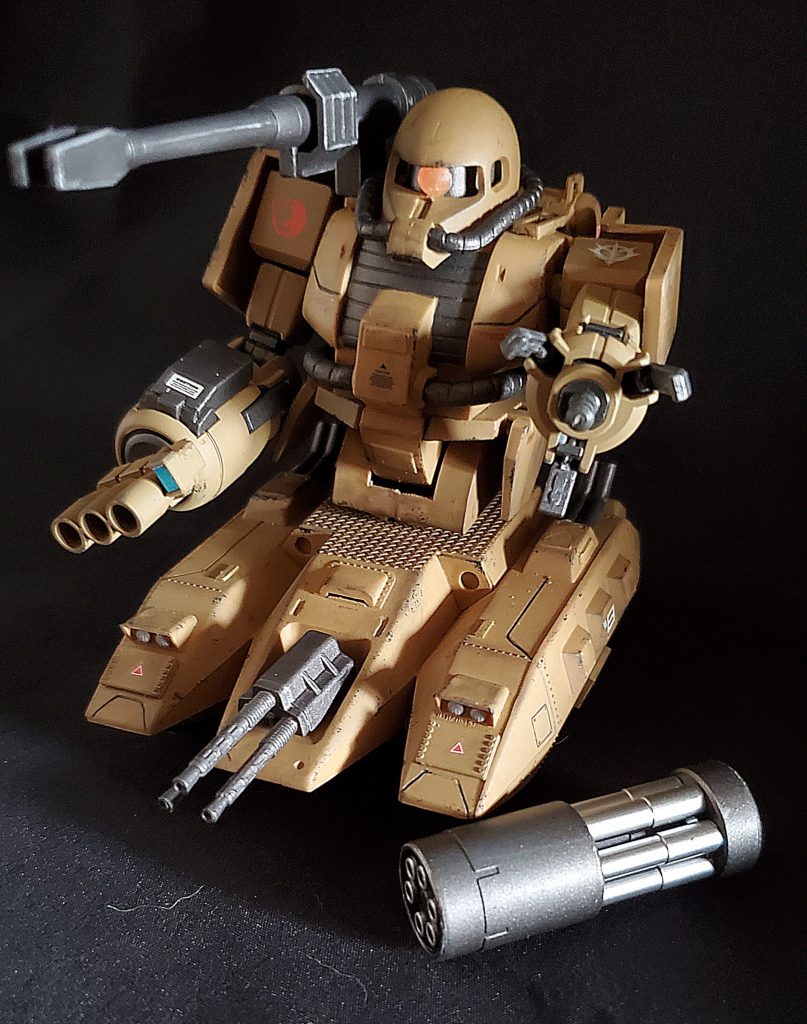 ガトリングは奇跡的にほぼ無改造でドッキングしてますwなのでパージしてプロトタイプグフ用の腕に付け替えることもできます。