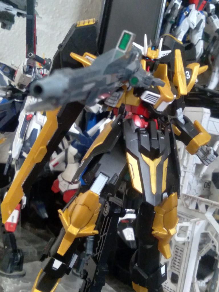 One of the beam rifles Ian's friend Yuji helped him make. It has the option of different barrels for different styles of shooting