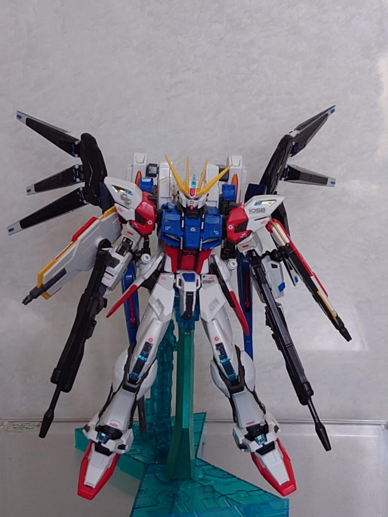 全体感はこんな感じです。左右対象の機体が好きなので武装も左右で揃えてます。