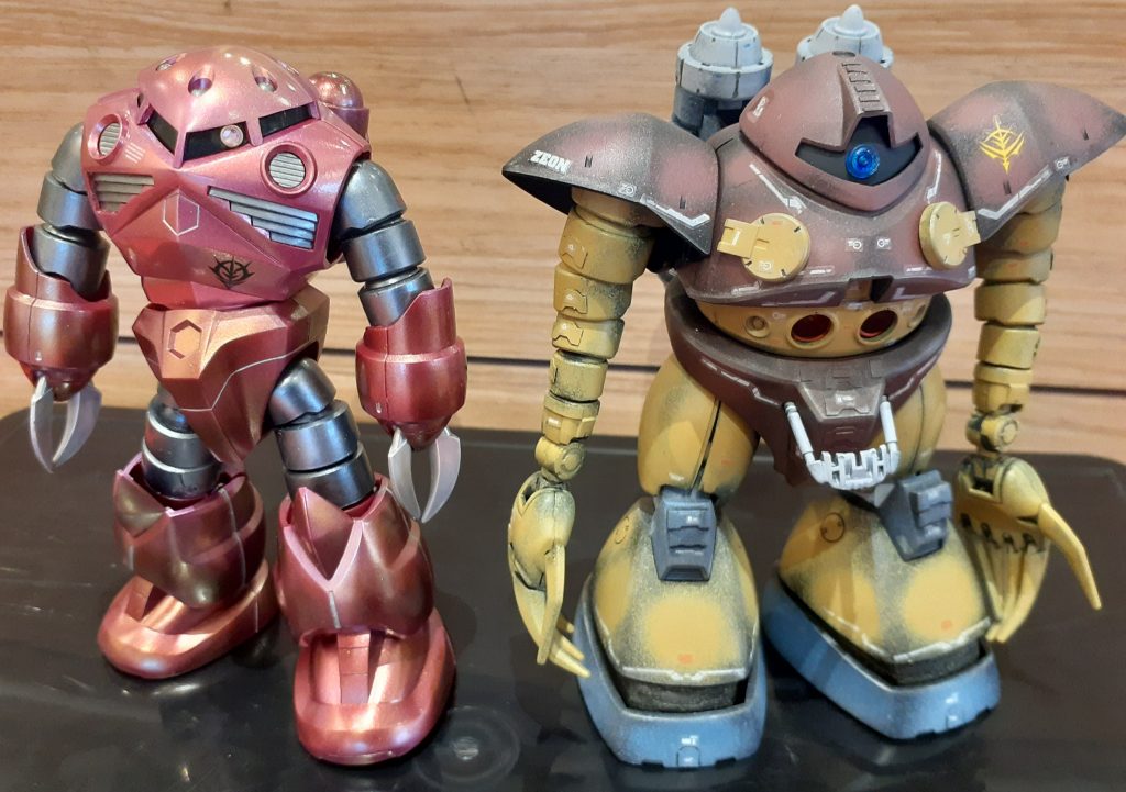 前に制作したズゴックと…水中極悪同盟タッグ…🍔御閲覧ありがとう御座いました。