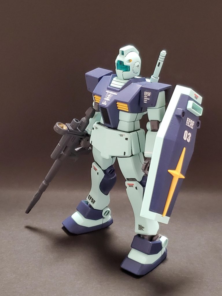 最後はオマケでシャアにボロボロにされたジムです💦ライフルはガンキャノンのを装備させました❗今回も長々とした投稿になってしまいました😅最後までご覧いただきありがとうございます🎶感謝感謝です🙇✨