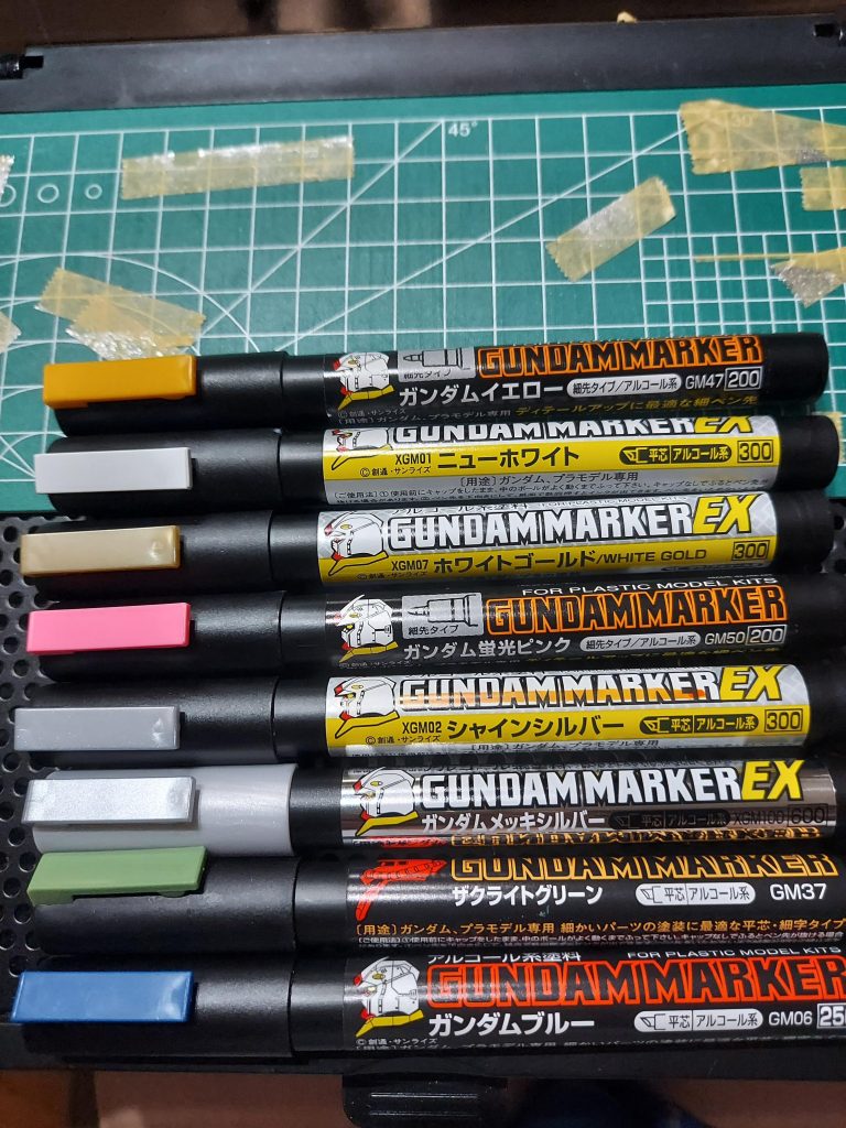 お世話になったガンダムマーカーたち