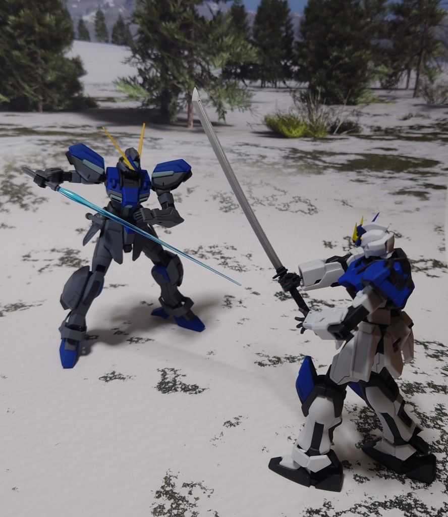 隊長機との一騎討ち、残る武器はこの刀一本。