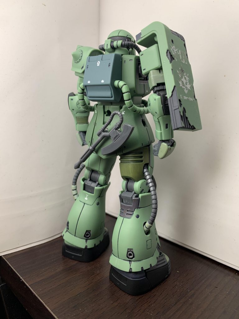 背面。ヒートホークは何もしていません。