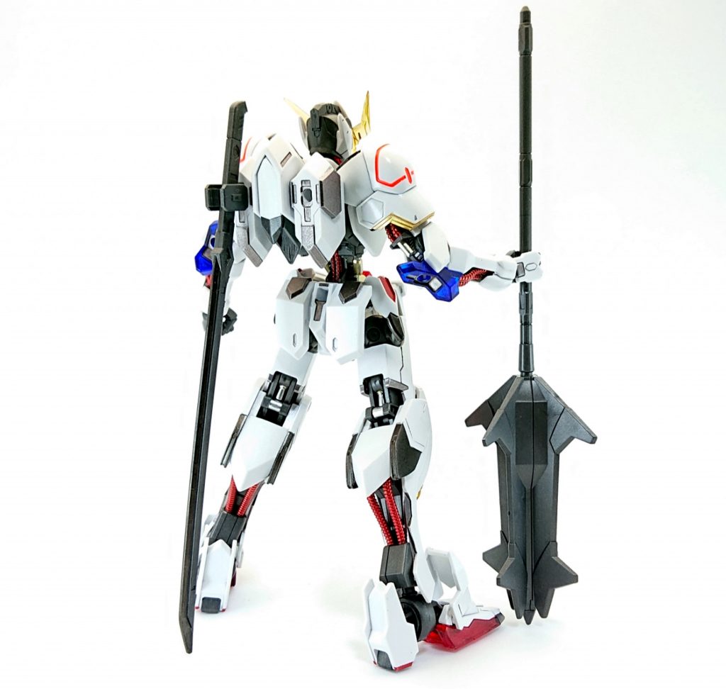 動力パイプやシリンダー部分の塗装はMETAL ROBOT 魂のバルバトスルプス、ルプスレクスを参考に塗り分けました。