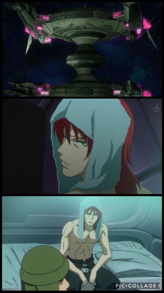 デシル「で、オマエは誰だ？」ラムサス「名乗るのが遅くなり申し訳ございません。私はラムサスと申します。デシル様の配下としての命を受けておる者です。どうかお見知りおきを。」デシル「配下か。ふん、ちゃんと俺の役に立てるんだろうな？」ラムサス「は。私はマジシャンズ８ではありませんが、Xラウンダー認定はされております。もう1人の配下、ダンゲルと共に、必ずお役に立ってみせます。」デシル「ふん...。オマエ、一応はXラウンダーなんだな。ならば、せいぜい俺の為に頑張って貰うか。」ラムサス「は。宜しくお願いします。」デシル(ふん...。マジシャンズ8に入れなかったとは、大して役には立たなさそうだな。)デシル「おい、俺の弟....。ゼハートはどうしてる？」ラムサス「ゼハート様は、コロニー“トルディア”にガンダムが隠されてるとの情報が入ったため、潜入調査をされております。」ゼハート「潜入調査？ハーハッハ！奴め、スパイの真似事をしてるって言うのか！やはり才能の無いヤツにはその程度の役割しか回ってこないか！我が弟ながら情けないヤツだ。ハーハッハ！」ラムサス「恐れながらデシル様、ゼハート様は、ガンダムの調査という重大な任務を終えて、近々この要塞に戻られるそうです。」デシル「そうかそうか。そいつはご苦労な事だな。ククク....そんな事をわざわざする必要もないのにな...。」ラムサス「と、申しますと？」デシル「ククク...。ガンダムには専用の母艦があるんだよ。その母艦にガンダムのパーツを製造する施設がある。」ラムサス「な！？そんな情報は初めて聞きます！」デシル「ククク...。それはそうだ。俺しか知りえぬ情報だからなぁ。昔、フリットの奴が持っていたAGEデバイスのデータを反映する施設が、あの艦...、ディーヴァにはある。」ラムサス「な！？何故、そんな重要な情報を上に報告しなかったのですか！？」デシル「決まっている。そんな事を報告しても俺に得はない。ククク...そうだ。ゼハートが戻ってくる、と言ったな？」ラムサス「は、そうです。偵察任務を終えたゼハート様が...！デシル「ククク、ならば一足お先にディーヴァを沈めてしまう、というのはどうだ？なかなか面白いだろう？ゼハートの奴の、長い長い潜入調査は、全くのムダだった。という事のなるからなあ。」ラムサス「...！！」デシル「AGEデバイスとやらが有っても、パーツを建造する施設が無ければ、ガンダムはもう開発されん。ゼハートの奴の潜入調査の価値は無くなる、という訳だ。ククク...！コイツは傑作だ。」ラムサス「フッ...！なかなかに意地の悪いお人ですね、デシル様は。」デシル「ハーハッハ！ガンダムの隠し場所はわかったんだよなあ？」ラムサス「コロニー、トルディアです。」デシル「そうか。そこの近辺に、戦艦ディーヴァが居るはずだ。そいつを堕とすぞ。ククク...！」ラムサス「ハッ！」デシル「ところで、俺のMSはどこだ？」ラムサス「こちらです。どうぞ。」デシル「俺の専用機はちゃんと用意してあるんだろうな？」ラムサス「それは...。」