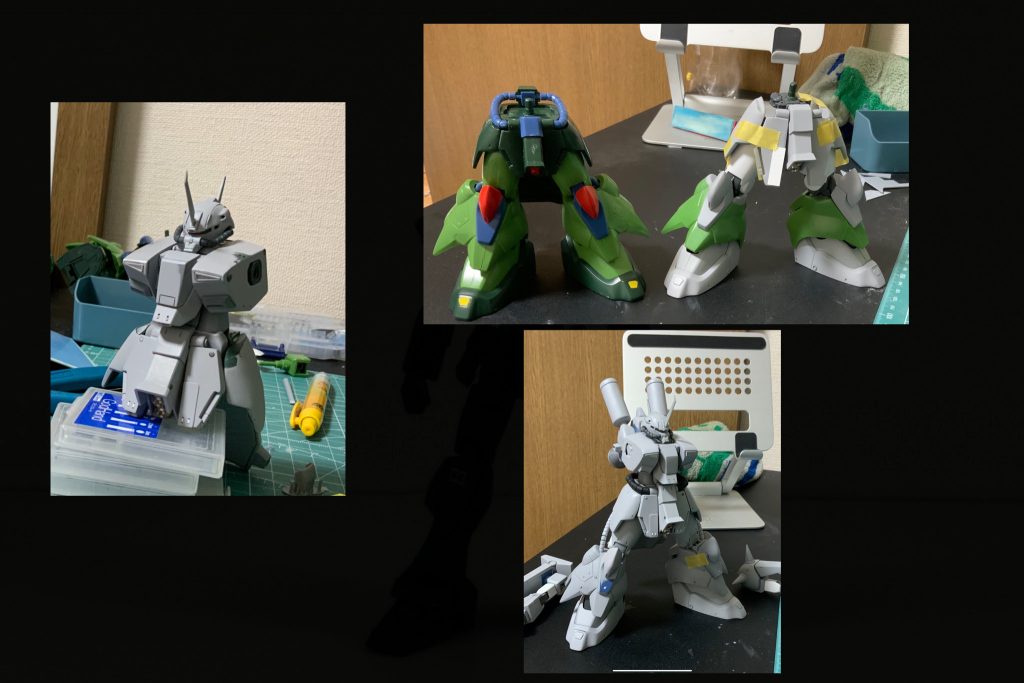 【サフ】素キットが初期のhguc であることから思った以上に手こずりましたがイメージに近いものができたと思います。ご覧いただきありがとうございました。