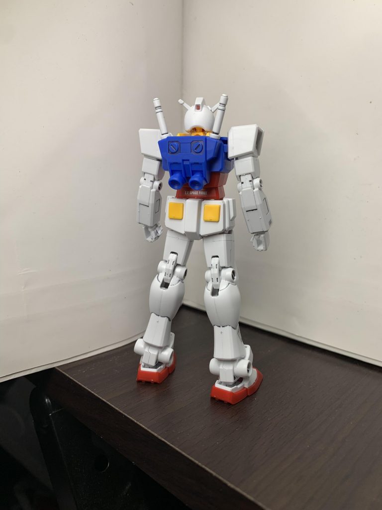 背面。バックパックの色分けは足りておらず青一色になります。