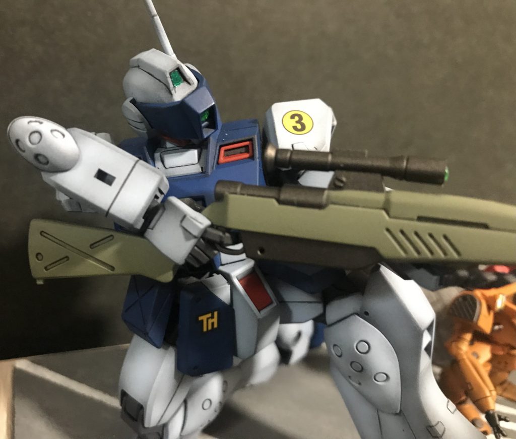 モールドの彫り直しのみで、他は特にいじらず。黒立ち上げにて塗装。