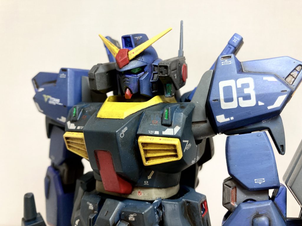 バルカンボッドは旧キットのものなので、MG ver2.0の頭部にそのままでは固定できないため、ネオジム磁石を埋め込んで脱着式にしました。
