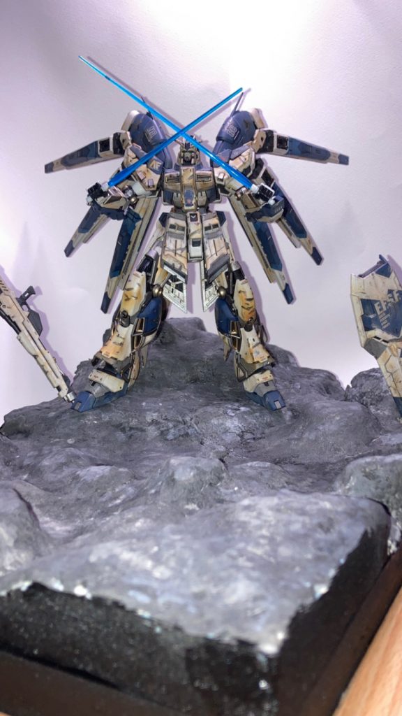 只今制作中のナイチンゲールとの戦闘シーンをイメージしてジオラマも作ってみました！ご覧頂きありがとうございました😊