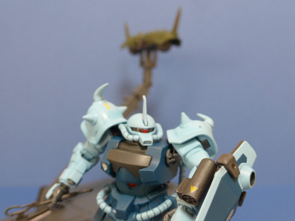 ガトリング砲を失っても最後まで戦うノリス。アプサラスとツーショット。今回も、少々オラ設定となりましたが　とにかくこのキットは素晴らしい！！　　どう作ってもかっこいい！！