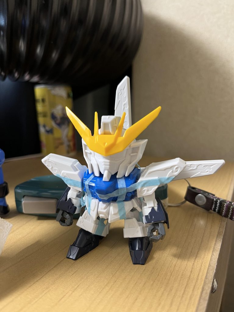 初期の仮組み状態。これからグレービングを削る地獄が始まる…