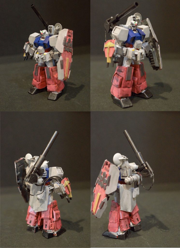 おまけで相方もつくりましたガンダム名鑑のガンダムがベースです