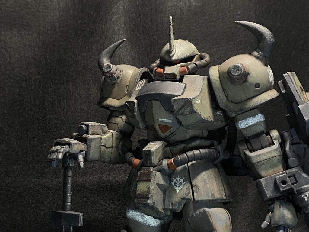 手を入れた箇所は首を1ミリ延長、ショルダーアーマーねなスパイクをビルダーズパーツに変更、ハンドパーツはレジン製です。