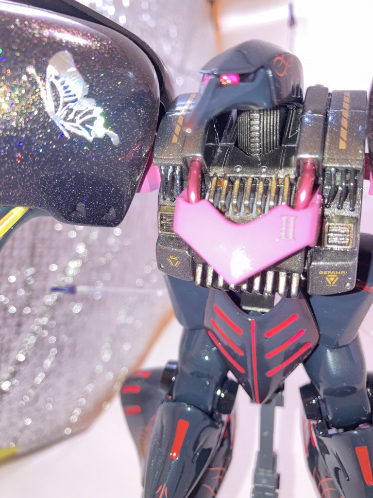 どうせならと思い嫁のネイルシールを拝借しキャバ嬢の爪にしました。