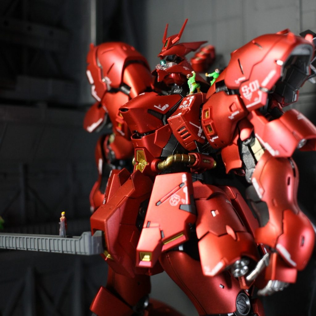 RG サザビー 1/144 グラデーションキャンディ＋偏光カラー塗装 鏡面 