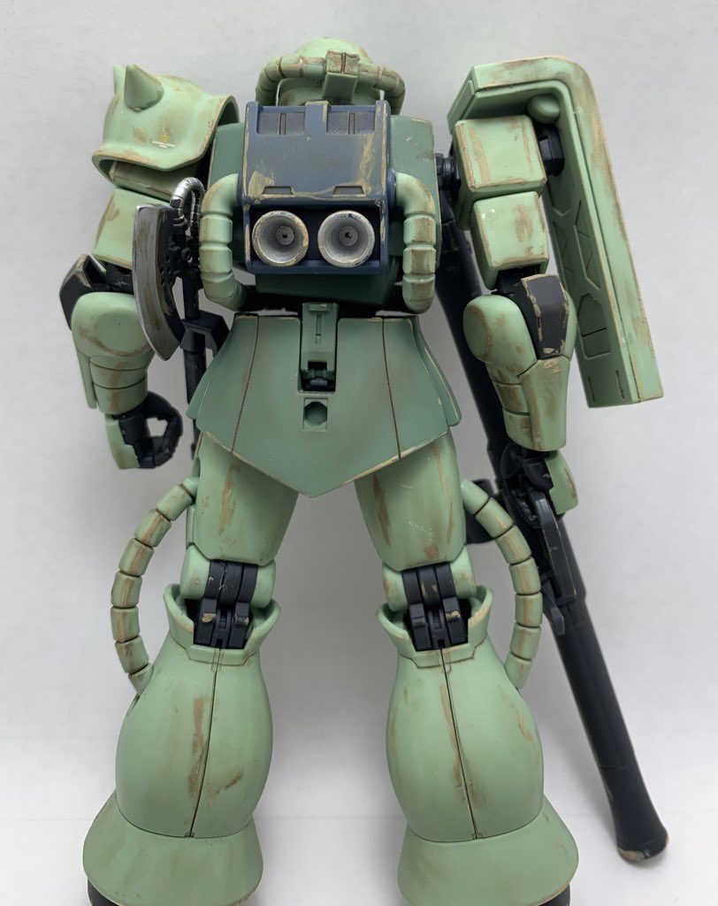 HG ザク ウェザリング–2枚目/制作者：@kosen_tsuba