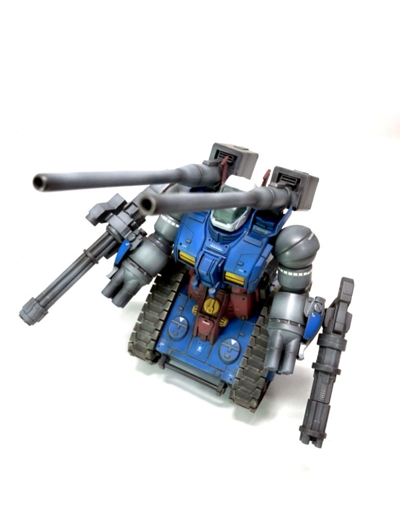 キャタピラーはドライブラシでエッジを強調しただけですが、元が良いのでいい感じ！