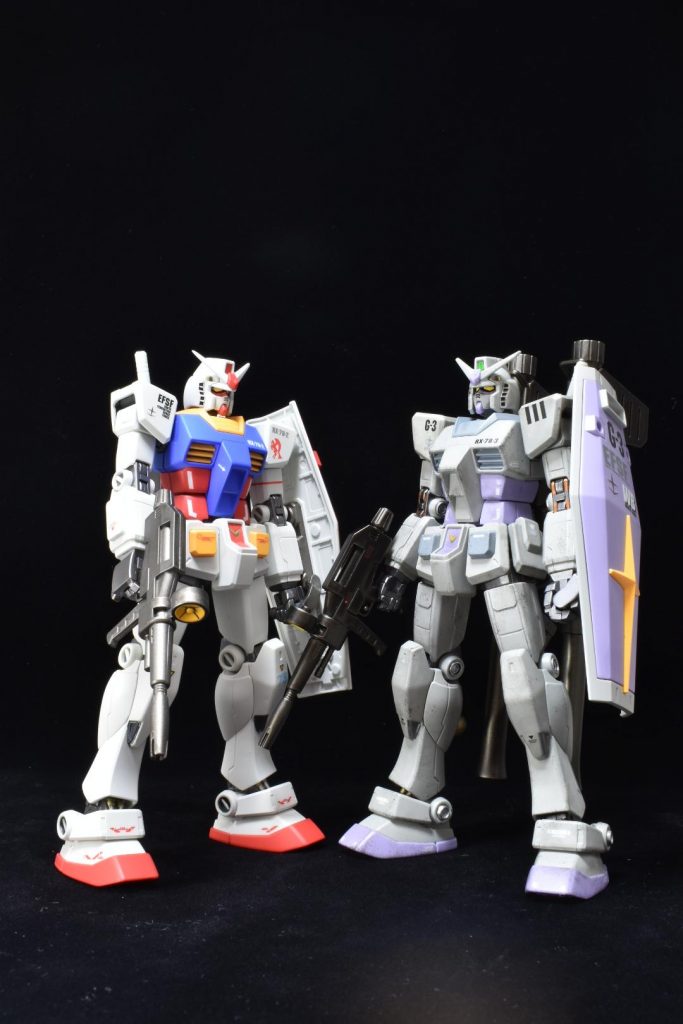前に作ったRX-78-2とのツーショット