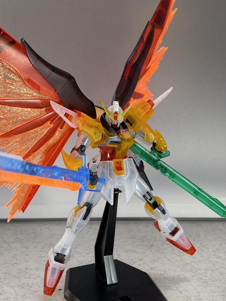 エフェクトパーツにはラメを塗りました。わかりにくいですが光の翼もシャープ化してあります。