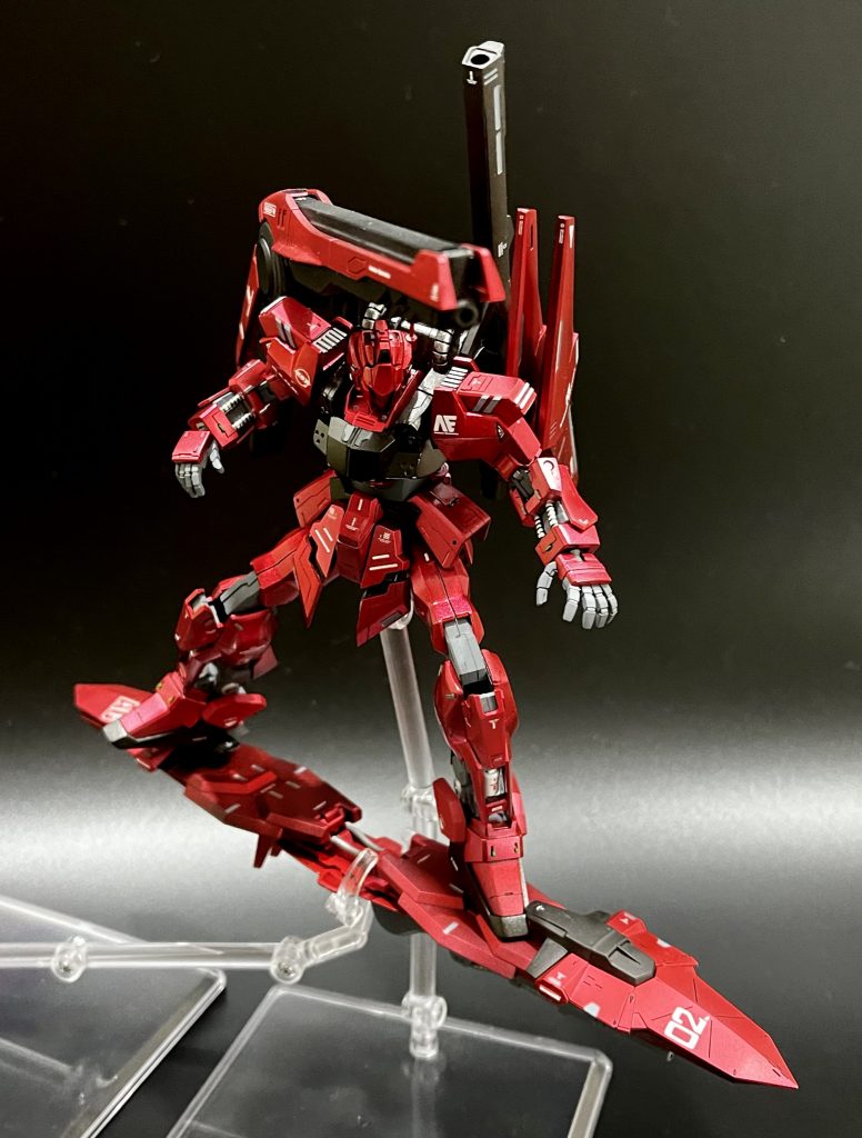 リフボードに乗っての戦闘!かっちょいー!空をボードで飛んでみてー腰が落ちないのでポージングさせるのが難しい・・・グラブしてるポーズとか取りたかった!!!(塗装ハゲが怖いですが)