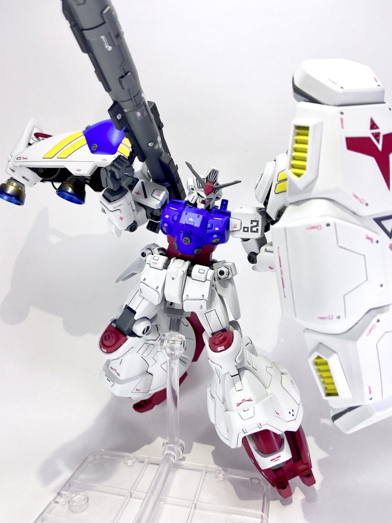 バズーカが長すぎて、カメラに収めるのが大変でした