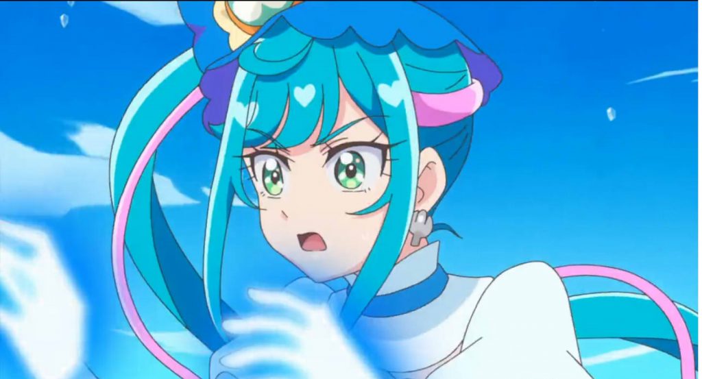 キュアスパイシー使用必殺技的時候手掌會發光藉這點延伸處了閃光鋼彈的構想