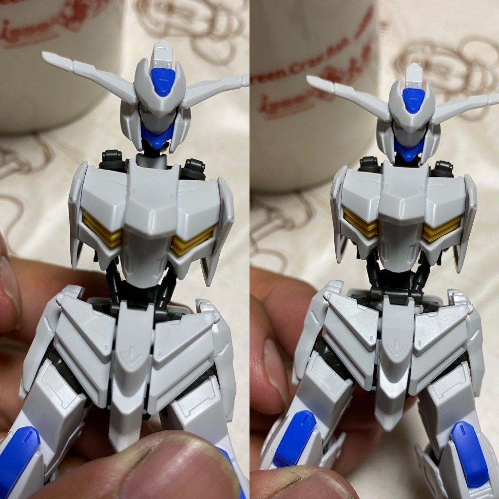 首の長さと胴の短さが気になったので、首を詰めて胴を2.5mmほど延長。