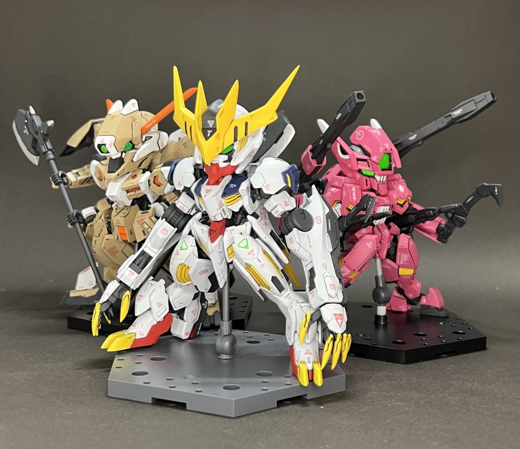 最後の鉄華団主力機3体以外製作内容になります