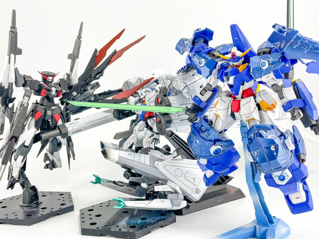 https://gumpla.jp/hg/872857https://gumpla.jp/hg/475364AGE-1から3の改造機が揃ったので一枚。各ページのへのリンクを貼っておきましたので良ければご覧ください。最後まで見ていただきありがとうございました!