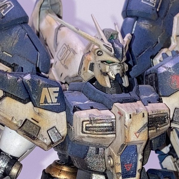 Hi-νガンダム ダメージ加工仕上げ