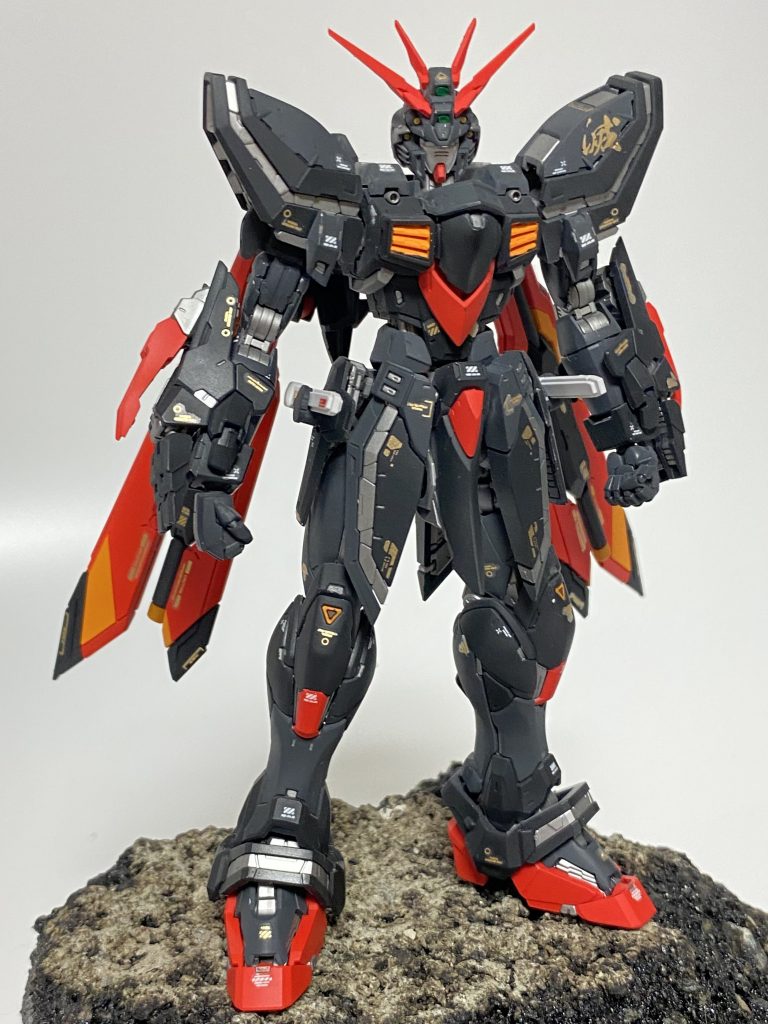 完成!! 艶消しトップコートで各色が落ち着いて渋い良い感じに。ちなみに土台は仕事で舗装切った時にゲットした本物のアスファルトです。これにて終了です。御覧頂きありがとうございました。