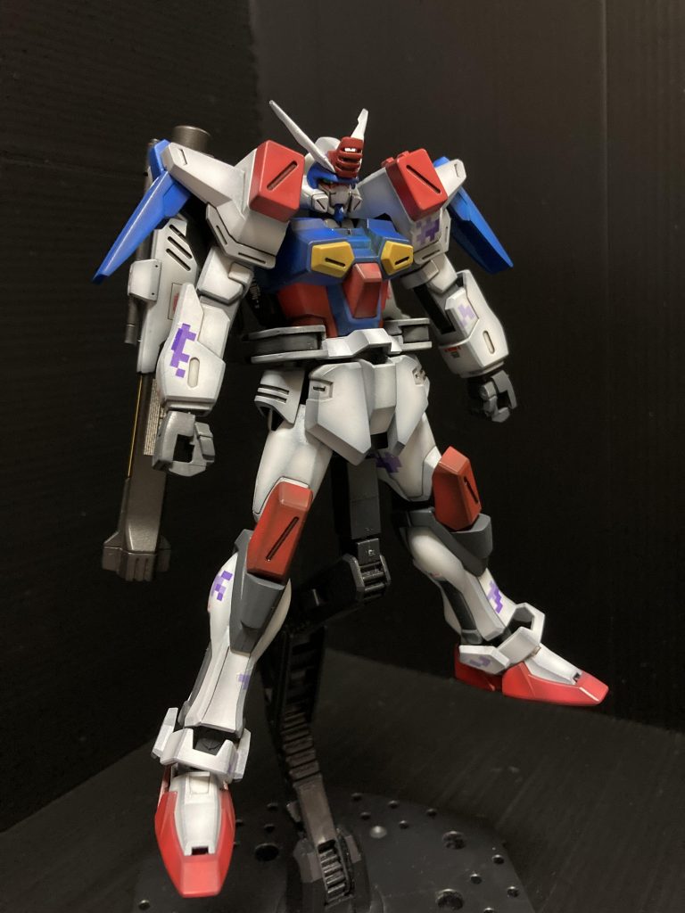 脚部だけhgceの新しいストライクから😅流用ミキシングしました