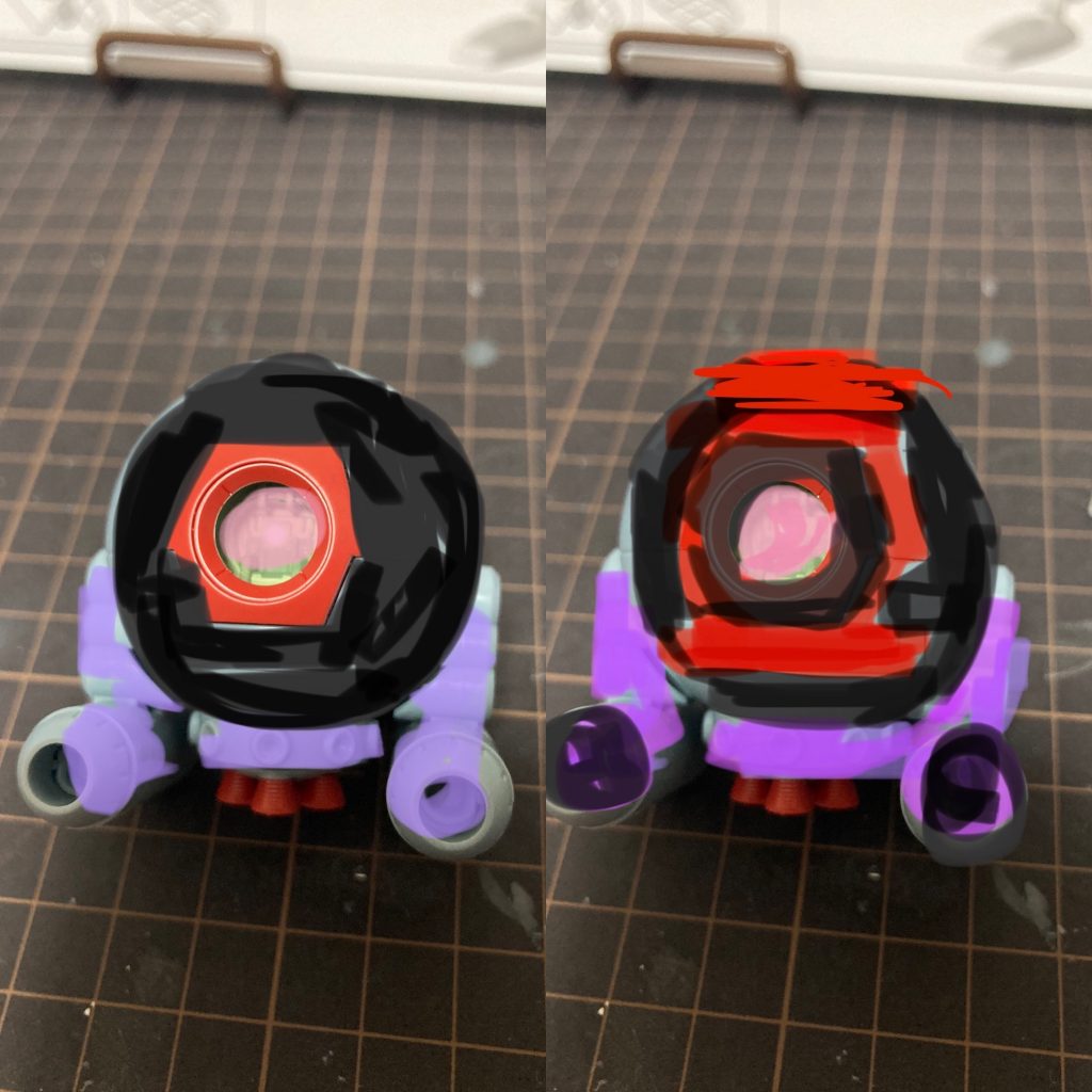 色シミュレーションの様子