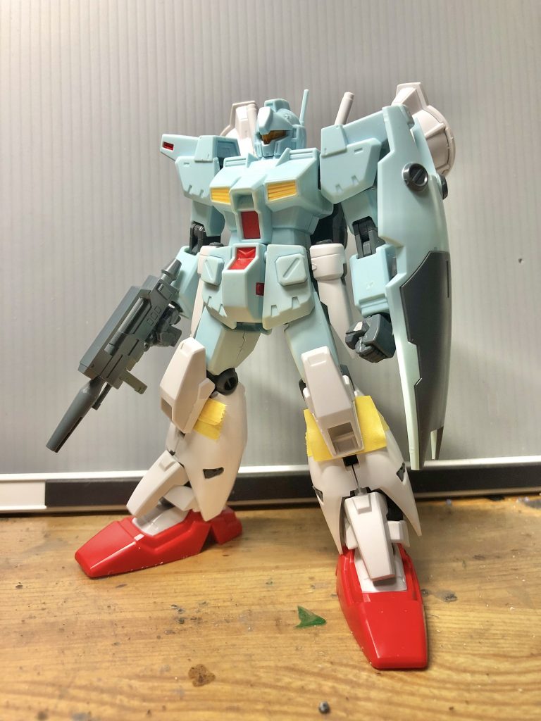 塗装前です。膝もペイルライダーのやつですね。先のサーベルもそうですが、今回キャバルリーの余剰パーツをふんだんに使い倒しています。