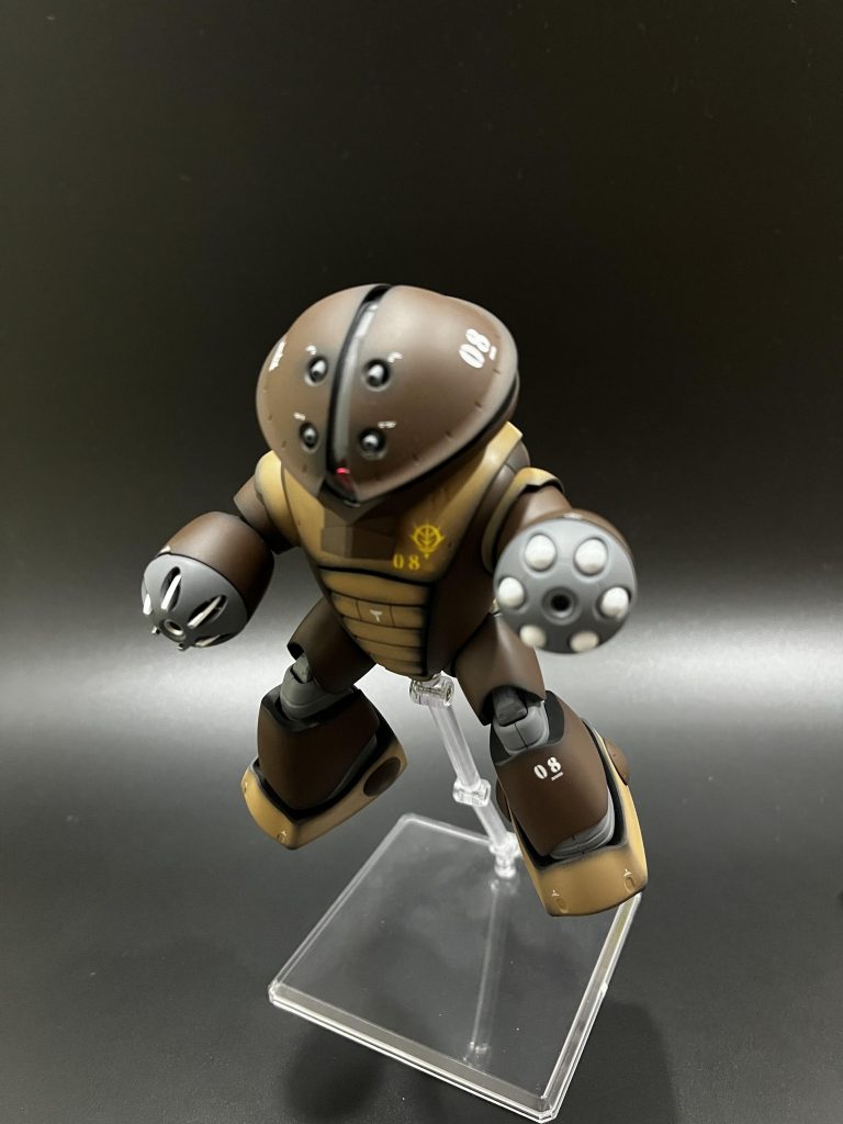 スジボリ・プラ板加工なしゲート処理も400番でやすりのみ黒サフ→立上げ塗装→デカール→トップコート(つや消し)あまり手間をかけずにフィニッシュとしました