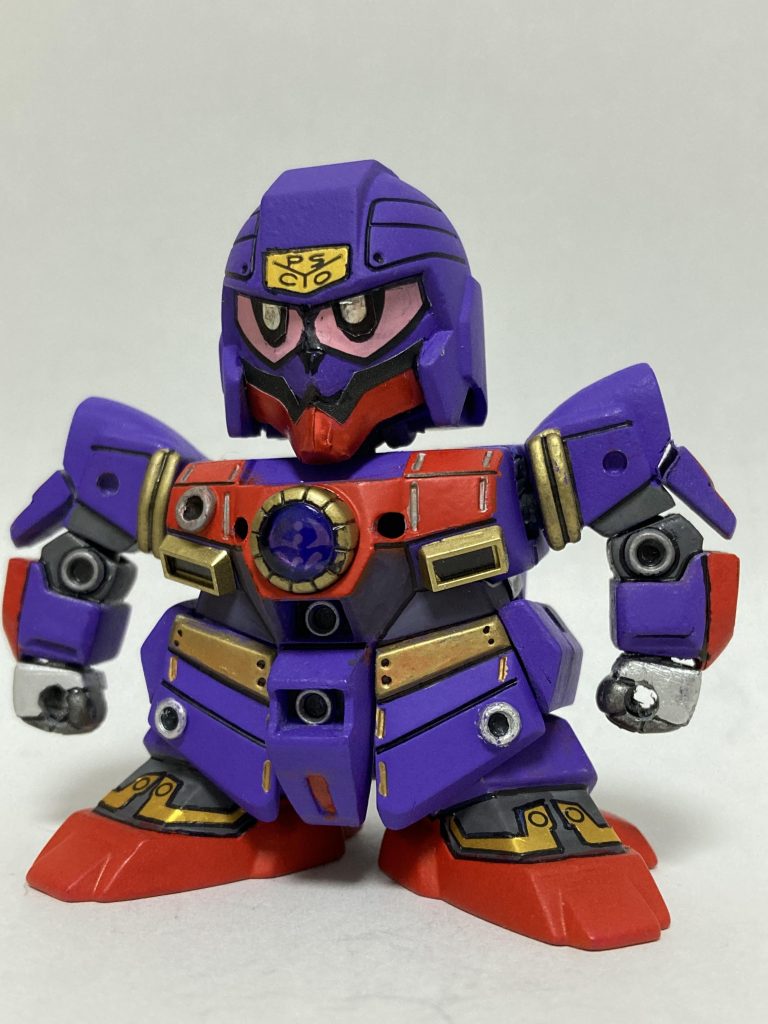 五人衆の中では一番影が薄い印象でしたが、改めて向き合うと中々渋くてよろしい。塗装はガンダムマーカーエアシステム。充電式エアブラシを初めて使用しました。エア圧は弱いですが、コストパフォーマンスと手軽さで重宝します。