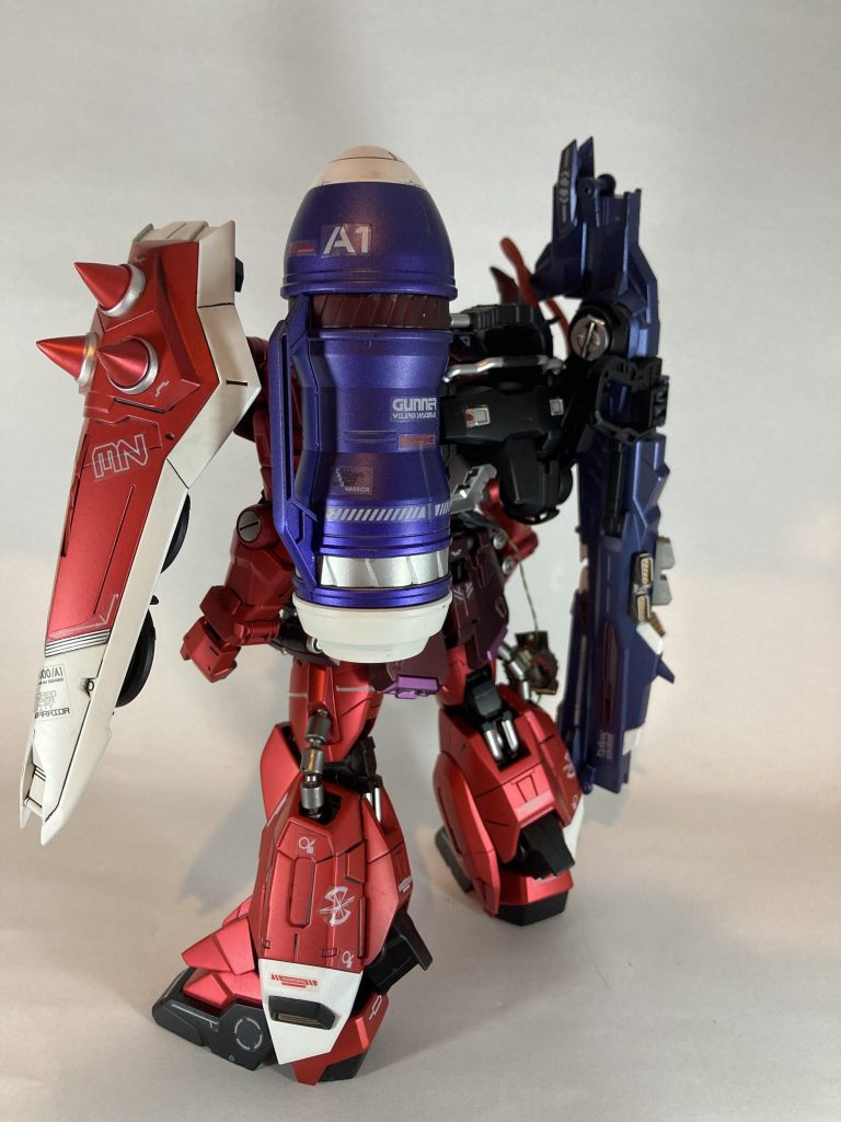 武装(M→メタリック)オルトロス Mダークブルー塗装タンク Mパープル+Mダークブルー