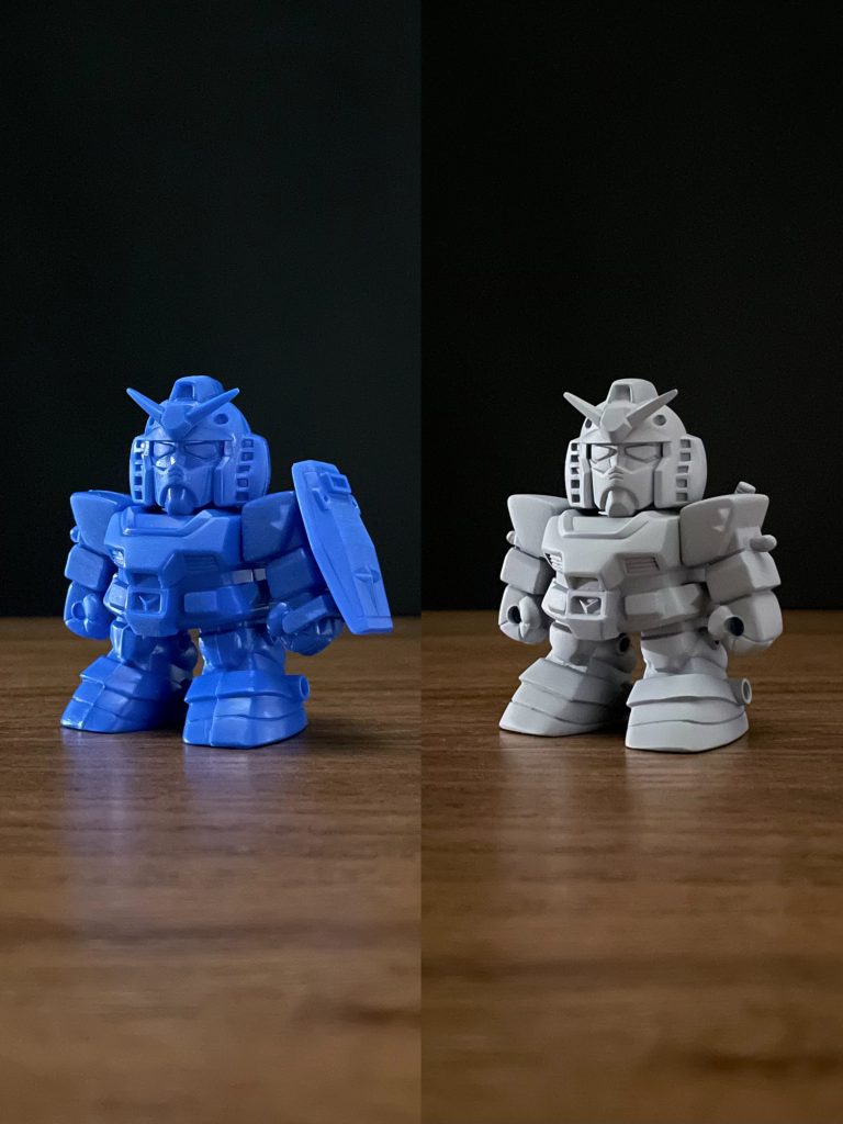 武者影ガンダムをBB戦士の第1弾ガンダマンとして作成しました。パッケージを見るまでガンダマンのリデコキットになっている事は知りませんでした。腕にピンが残っているのは武者影ガンダムの名残です。