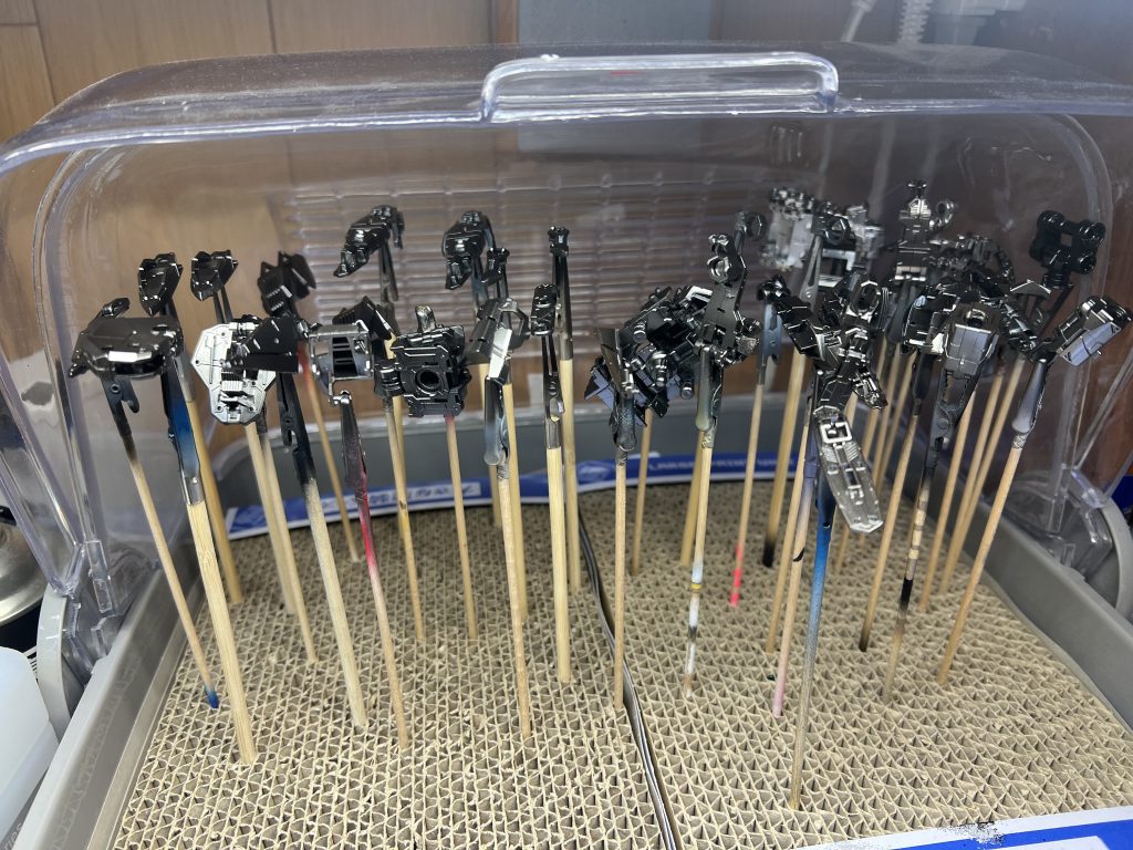 内部フレーム塗装