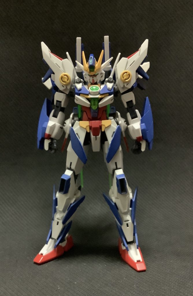 コアチェンジ、ドッキングゴーアースアーマーを発展させた対MS白兵専用アーマーというコンセプトは変わらず。ソウルドライブとアーマーのGNドライブを直結させることで性能が向上。また各部スラスターを強化している。他アーマーが特化仕様のため、汎用性の高い性能としている。