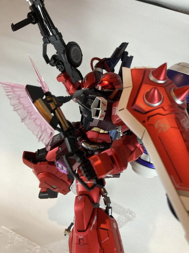 外部装甲(C→クリア)レッド黒サフ→シルバー→Cルージュ+Cピンクダークレッド 黒サフ→シルバー→Cダークレッドホワイト黒サフ→クールホワイト→Cシルバー