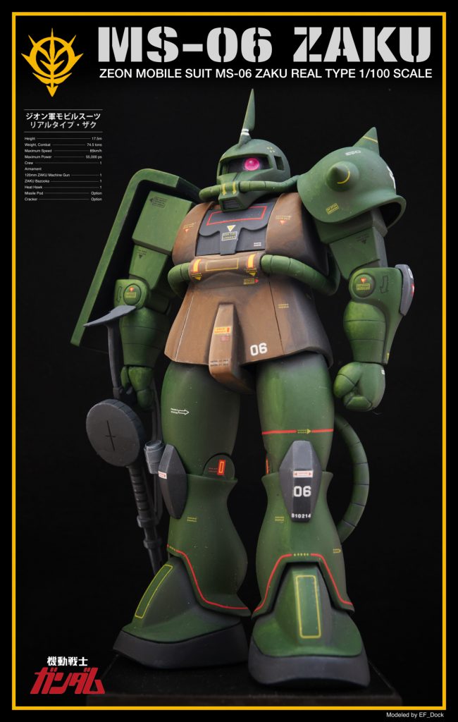 1/100 MS-06 ZAKU REAL TYPE リアルタイプ ザク–7枚目/制作者：EF_Dock