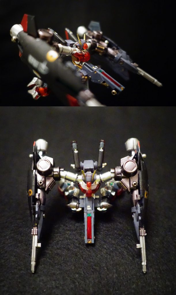 地味になりがちなバイアラン・カスタムを違和感なくイメチェンできたのでは、自画自賛していますが、いかがなものでしょう?大きくなりすぎて、他のアーティファクトと一緒のディスプレイケースに入らなくなってしまっのが玉にキズです(笑)。