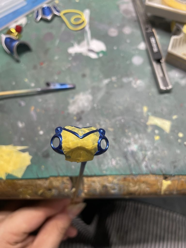 こんな感じで色分けは全てマスキングテープにて