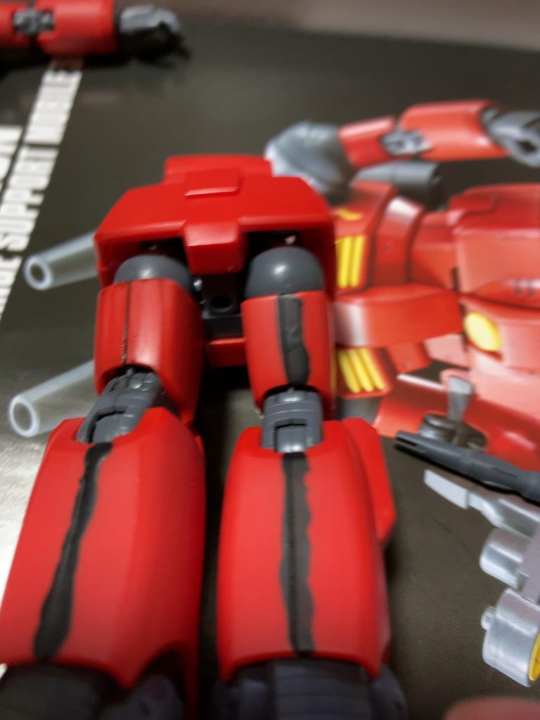 段落ちモールド化した箇所も同様に